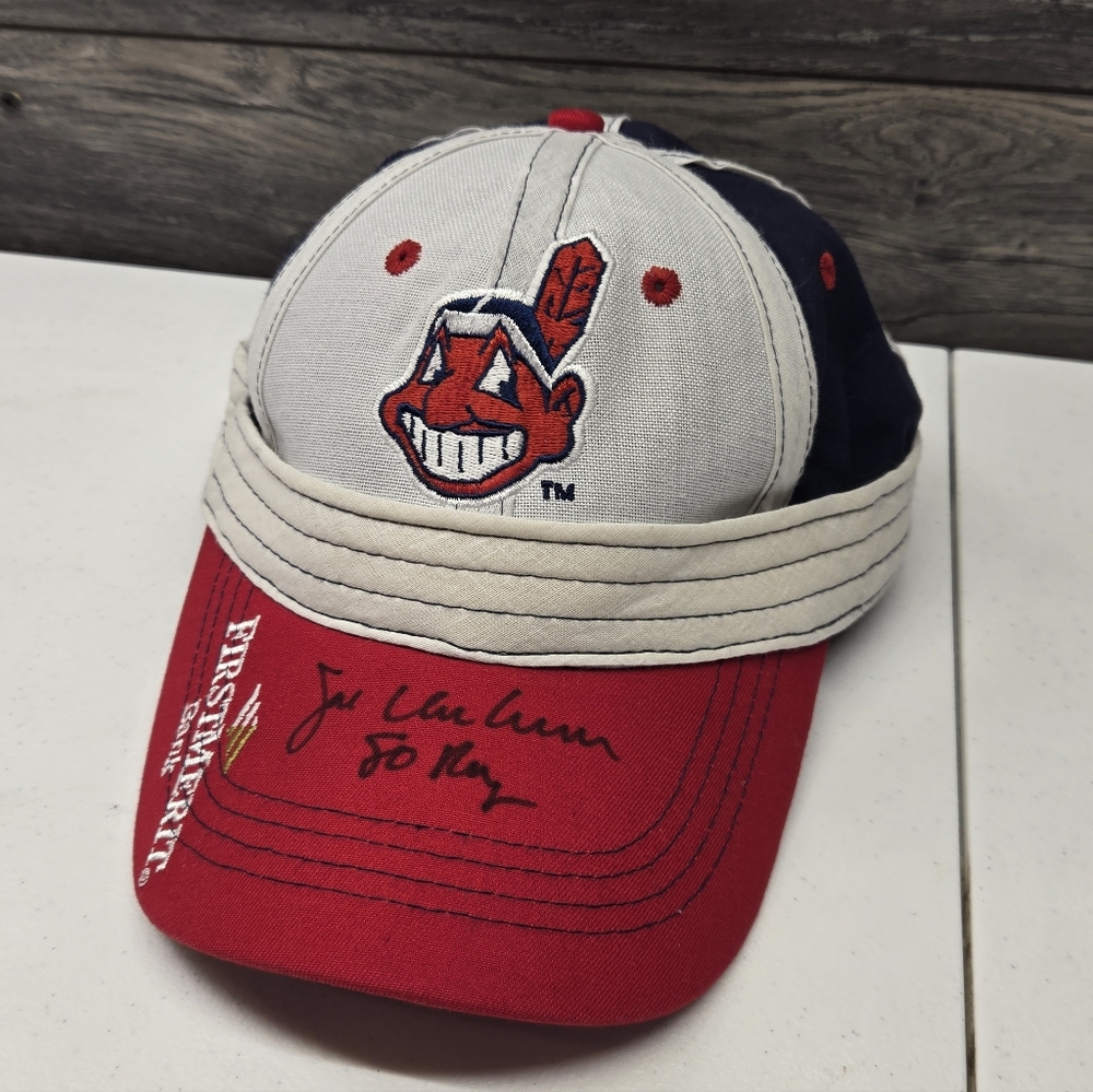 Cleveland Indians Promotional Rally Hat One Size adjustable First Merit Vtg Mlb‎
